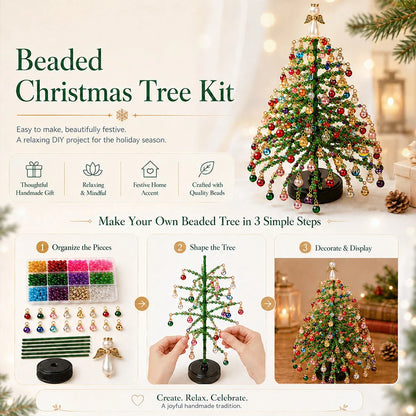 Beaded Tree Craft Kit Warm Light String Included