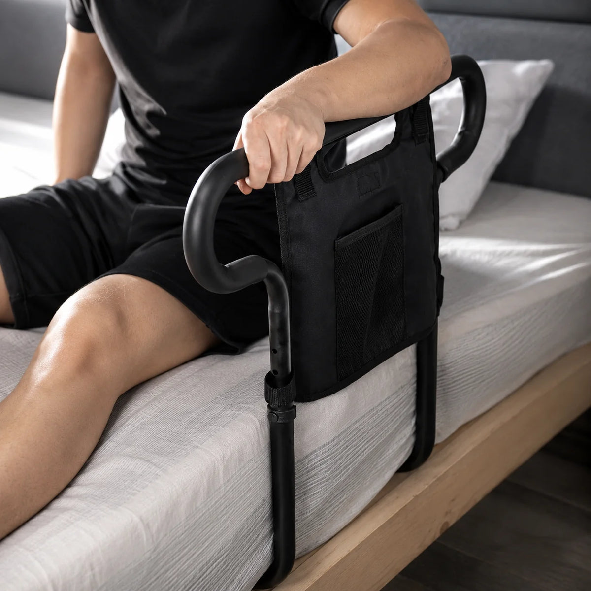 Bed Safety Rail Under Mattress Tool-Free 300 lb Capacity
