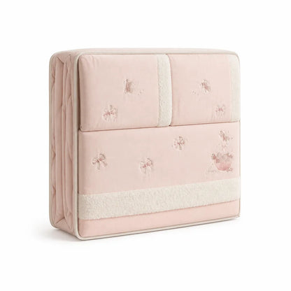Bedding Set Embroidered Butterflies Teddy Fleece Trim
