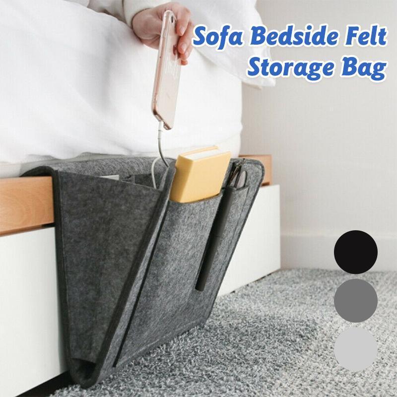 Bedside Organizer Felt 5-Pocket Storage
