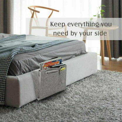 Bedside Organizer Felt 5-Pocket Storage