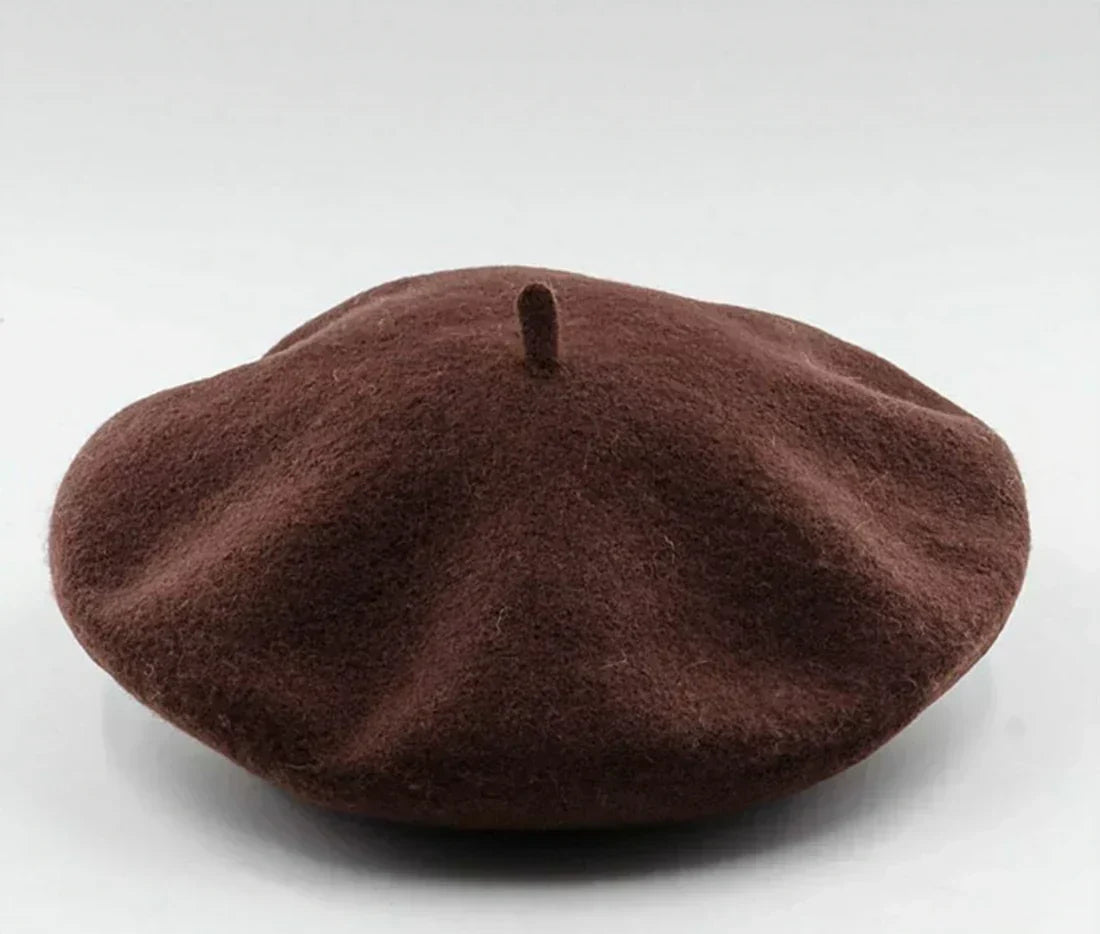 Beret Classic Round Soft Felt Lightweight