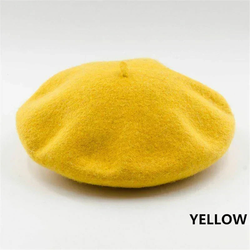 Beret Classic Round Soft Felt Lightweight
