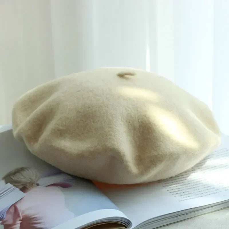 Beret Classic Round Soft Felt Lightweight