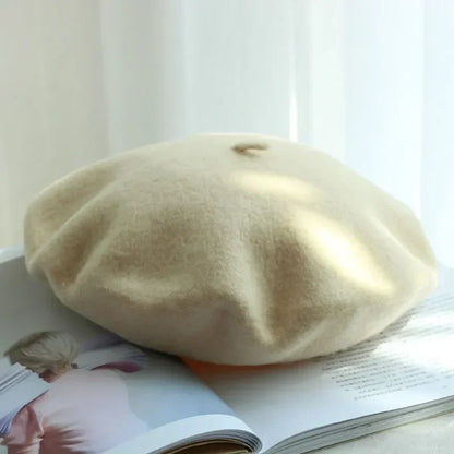 Beret Classic Round Soft Felt Lightweight