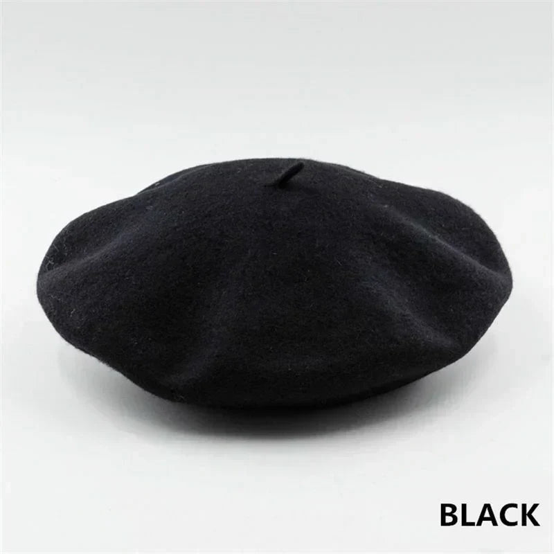 Beret Classic Round Soft Felt Lightweight