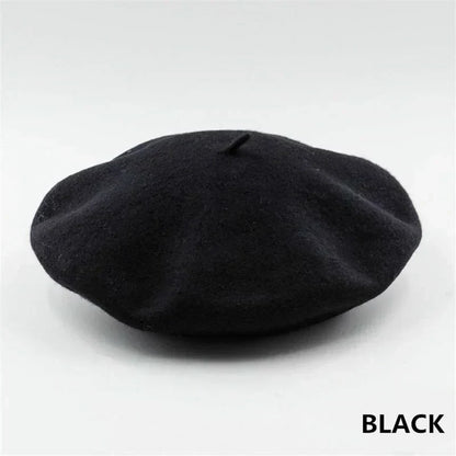 Beret Classic Round Soft Felt Lightweight
