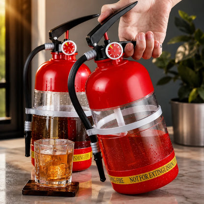 Beverage Dispenser 1.5L Fire Extinguisher Design Squeeze-Pour