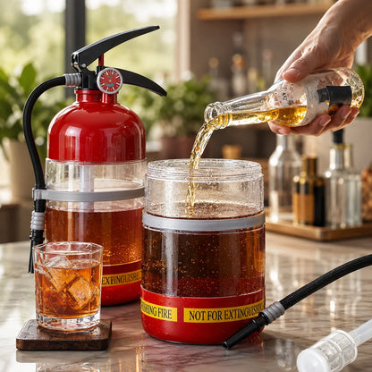 Beverage Dispenser 1.5L Fire Extinguisher Design Squeeze-Pour