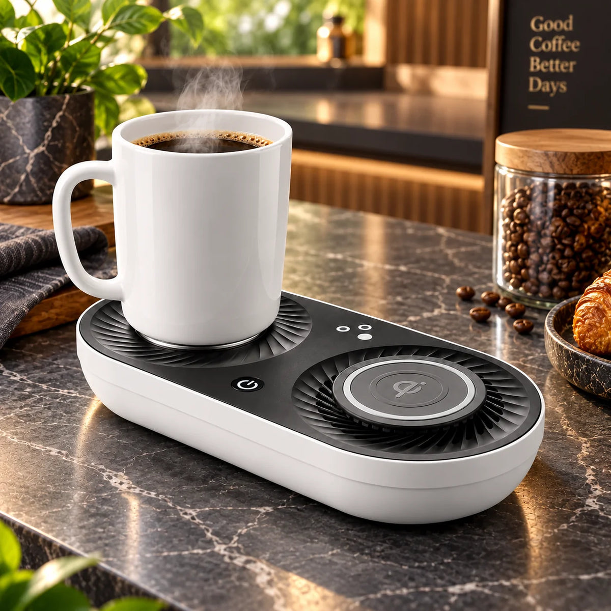 Beverage Warmer & Cooler Wireless Charging 12 Oz Mug