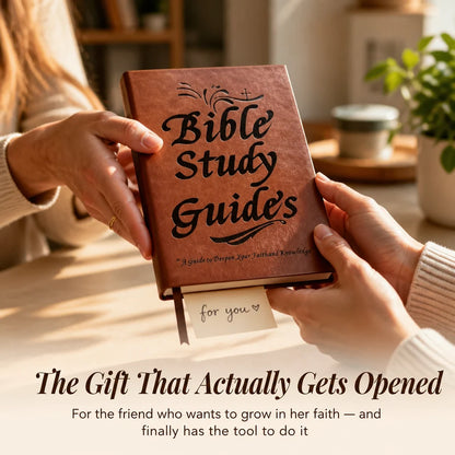 Bible Study Guide Illustrated 66 Books Faux Leather Hardcover