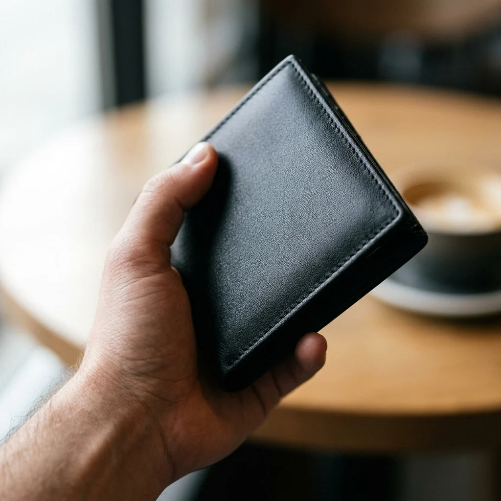 Bifold Wallet RFID-Blocking 13 Card Slots Leather Exterior