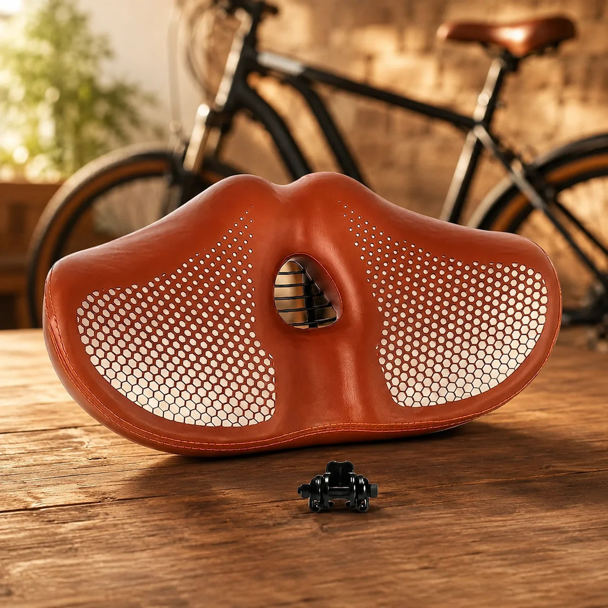 Bike Saddle Noseless Ergonomic Perforated Center Channel
