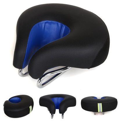 Bike Saddle Noseless Thick Padded & Shock-Absorbing