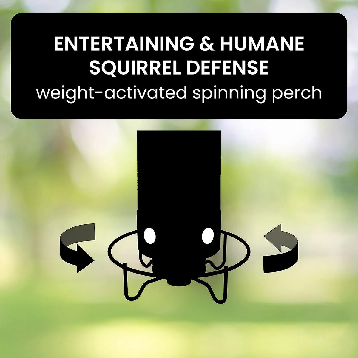 Bird Feeder Squirrel-Proof Weight-Activated 4 Feeding Ports