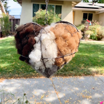 Bird Nest Holder Heart-Shaped Iron Ready-To-Hang