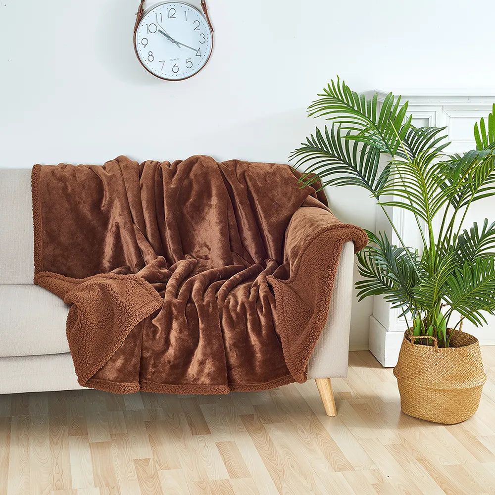 Blanket Reversible Plush Waterproof & Stain-Resistant
