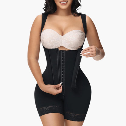 Bodysuit Open-Bust Firm Compression Flexible Boning
