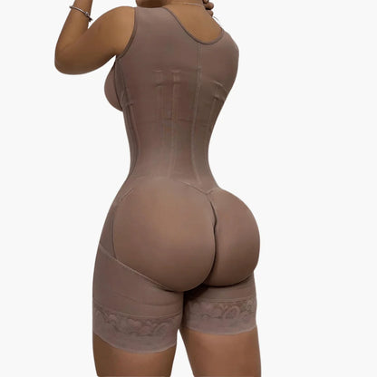 Bodysuit Open-Bust Firm Compression Flexible Boning