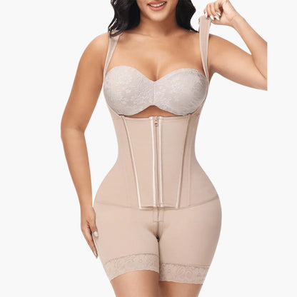 Bodysuit Open-Bust Firm Compression Flexible Boning
