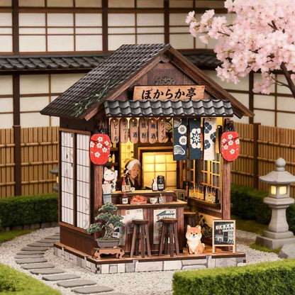 Book Nook Kit Japanese Pub Scene Touch-Switch LED Lighting
