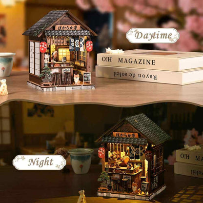 Book Nook Kit Japanese Pub Scene Touch-Switch LED Lighting