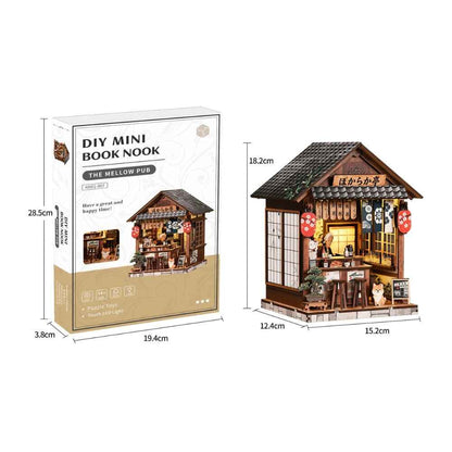 Book Nook Kit Japanese Pub Scene Touch-Switch LED Lighting
