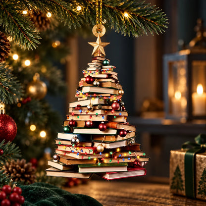 Book Ornament Set Acrylic Double-Sided Full-Color