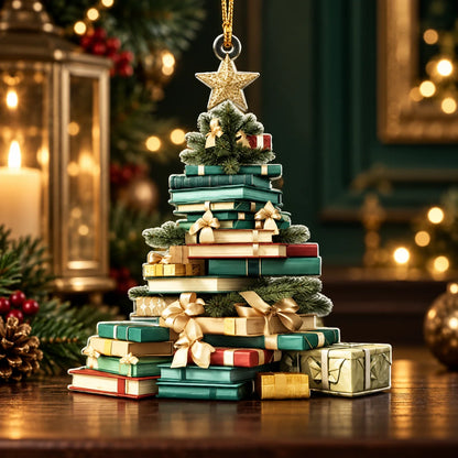 Book Ornament Set Acrylic Double-Sided Full-Color