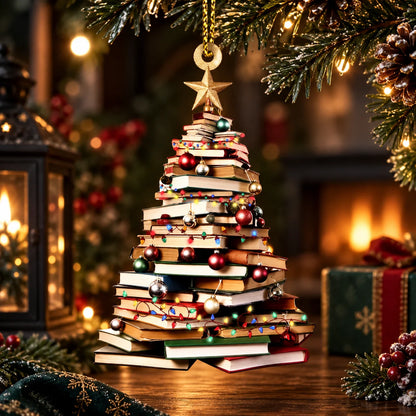 Book Ornament Set Acrylic Double-Sided Full-Color