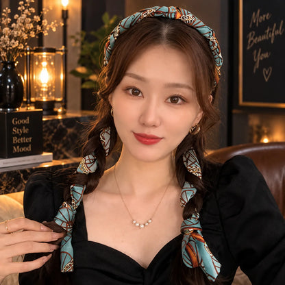 Braid Headband Satin Finish Flexible Rubber Core