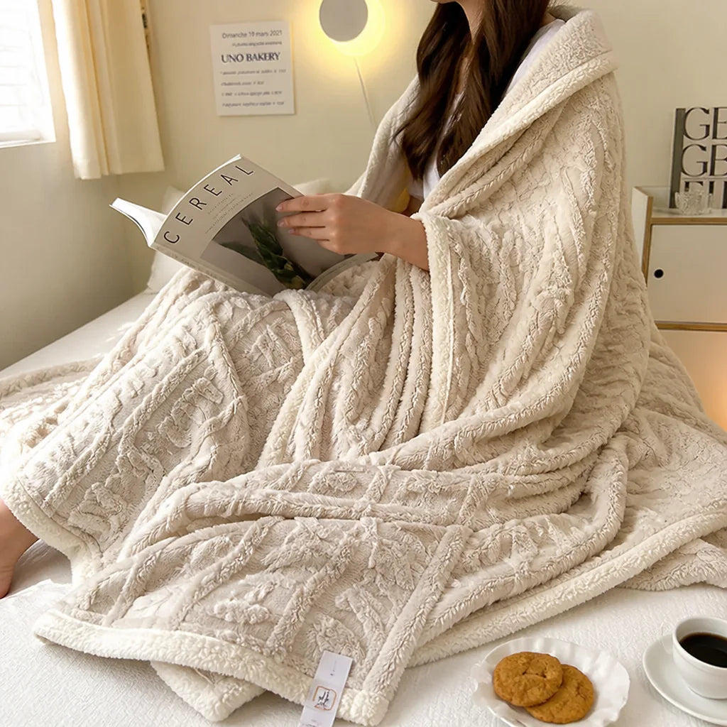 Breathable Hypoallergenic Throw Blanket for Women (Machine Washable)