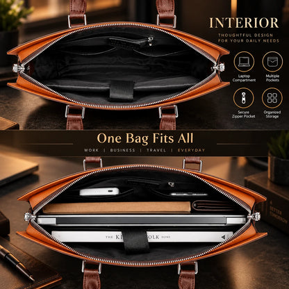 Briefcase Padded Laptop Sleeve Fits 15.6 Inch Removable Strap