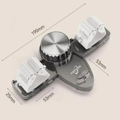Broom and Mop Holder Suction Cup No-Drill Mount Water-Resistant