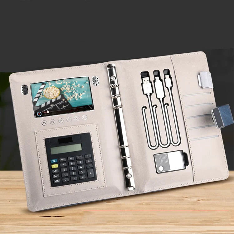 Business Notebook Wireless Charging Fingerprint Lock 10,000 mAh Battery