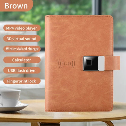 Business Notebook Wireless Charging Fingerprint Lock 10,000 mAh Battery