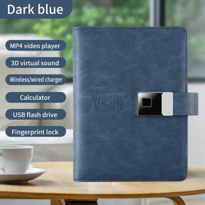 Business Notebook Wireless Charging Fingerprint Lock 10,000 mAh Battery