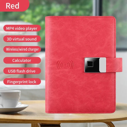 Business Notebook Wireless Charging Fingerprint Lock 10,000 mAh Battery