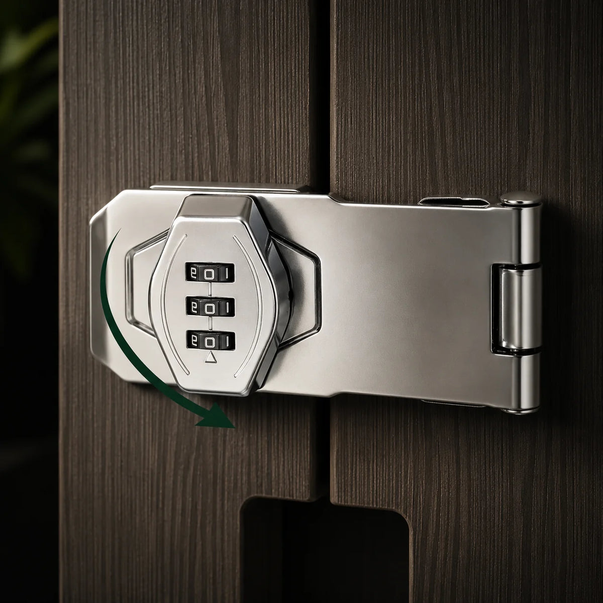 Cabinet Combination Lock 3-Digit Keyless Resettable Zinc Alloy