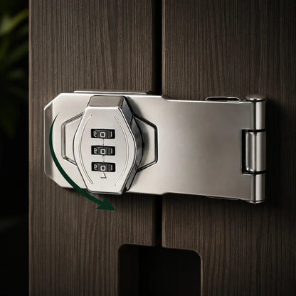 Cabinet Combination Lock 3-Digit Keyless Resettable Zinc Alloy