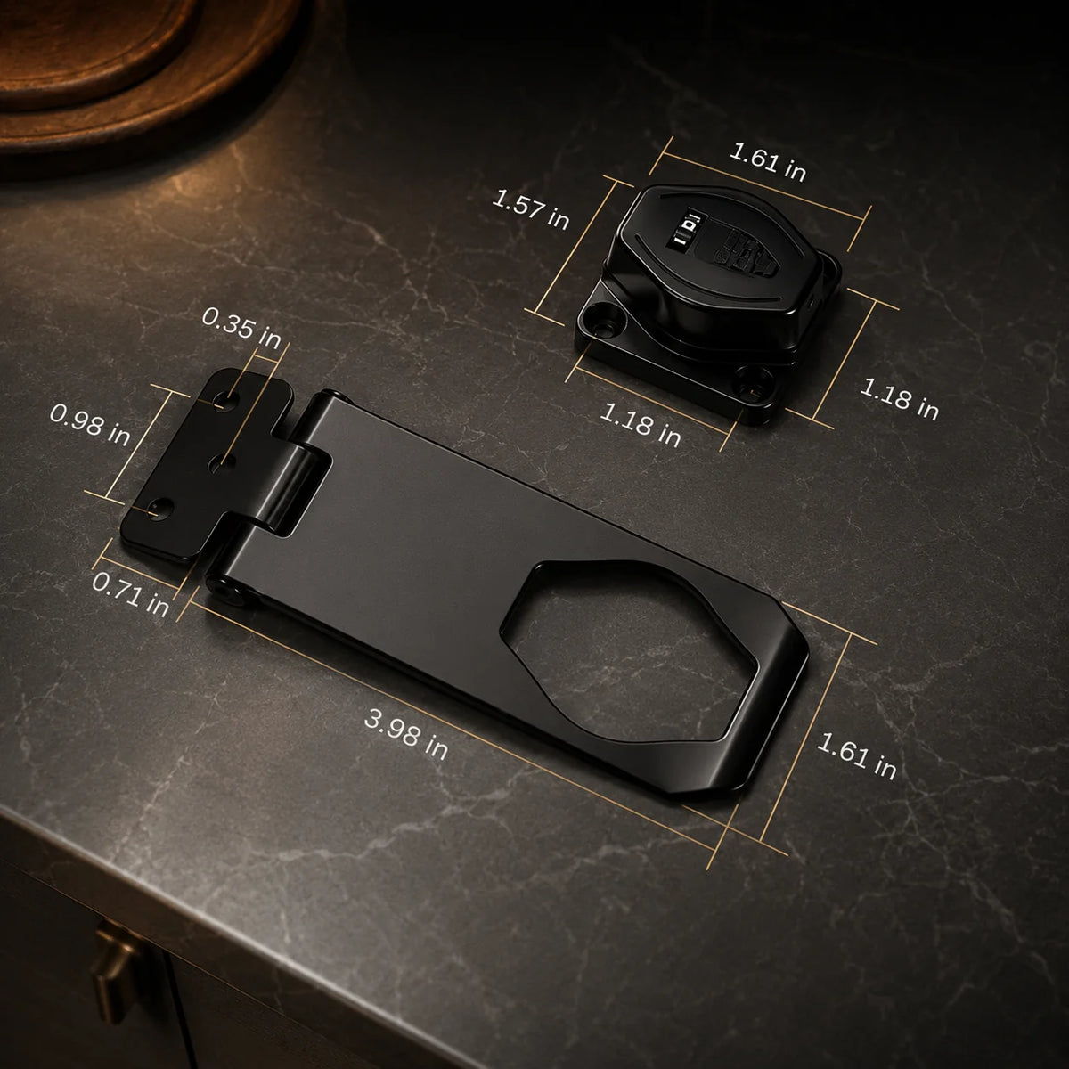 Cabinet Combination Lock 3-Digit Keyless Resettable Zinc Alloy