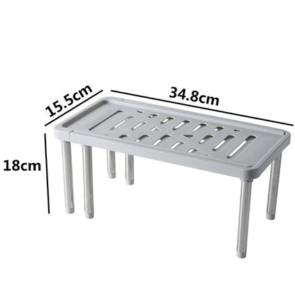 Cabinet Organizer Shelf Adjustable Foldable Anti-Skid Feet