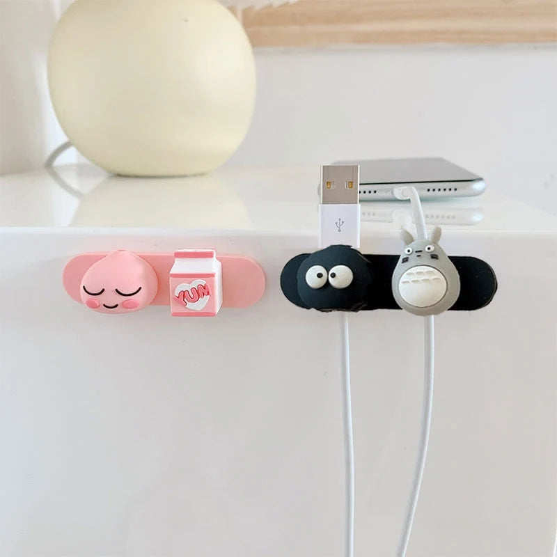 Cable Holder Magnetic Silicone Adjustable Fit