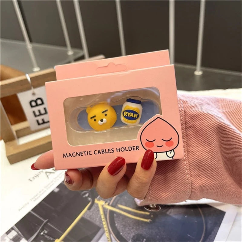 Cable Holder Magnetic Silicone Adjustable Fit