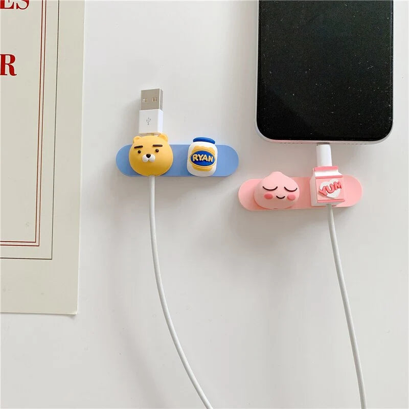 Cable Holder Magnetic Silicone Adjustable Fit
