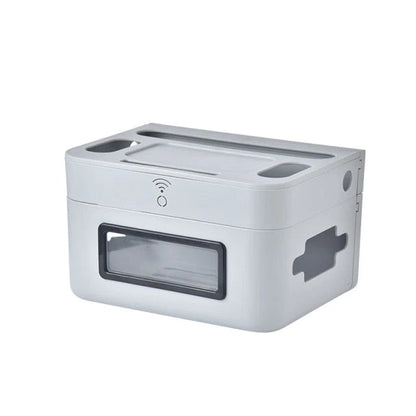 Cable Organizer Box Wall-Mounted Ventilated Router Storage