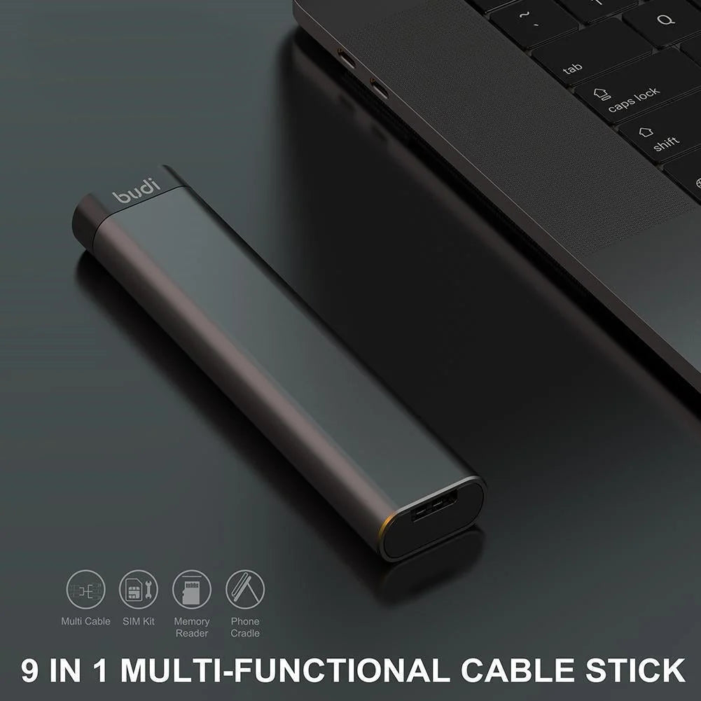 Cable Organizer Multi-Connector Card Reader Phone Stand