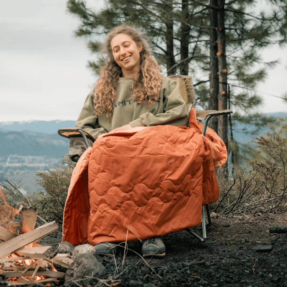 Camp Blanket Quilted Insulated Water-Repellent