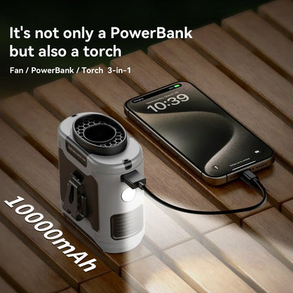 Camping Fan Rechargeable LED Power Bank