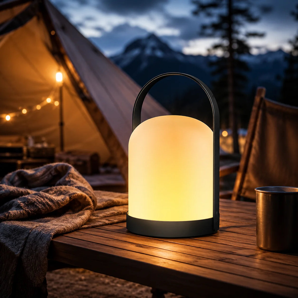 Camping Lantern USB-C Rechargeable Touch & Remote
